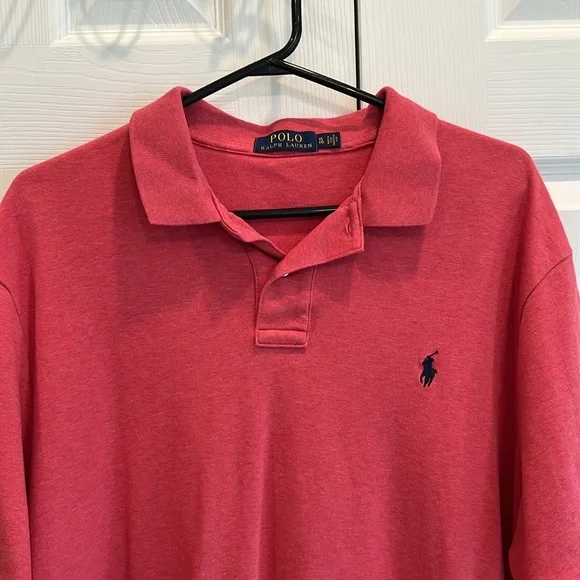 Polo by Ralph Lauren Men's Classic Red Polo Shirt - Picture 2 of 7